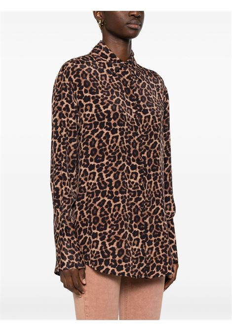 camicia bridget donna marrone ANINE BING | A-07-11162MTL59